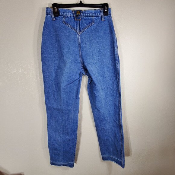 Vintage Blaze Blue Jeans Womens High Waisted Size 11/30.5 100% Cotton 90's Y2k - Picture 2 of 13